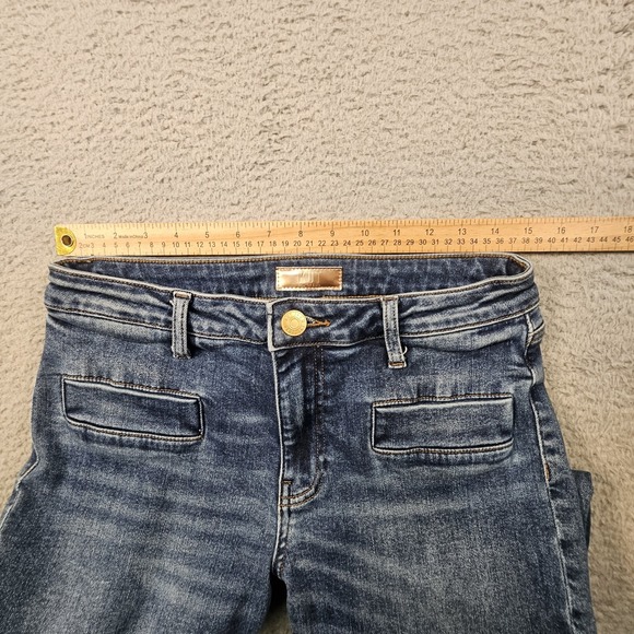 Kut from the Kloth Kelsey Flare Jeans Sz 6 High Rise Fab Ab Pockets Dark Wash - Picture 11 of 16